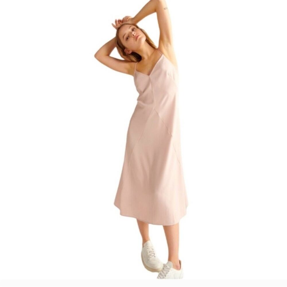 Thakoon light blush pink slip midi dress NEW 4